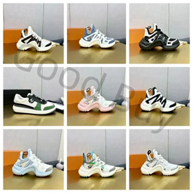 Louis Vuitton Louis Vuitton Archlight 1.0 couro tênis de baixo topo-2996  