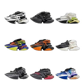 BALMAIN Unicórnio couro resistente ao desgaste sapatos casuais de baixo topo-3000  