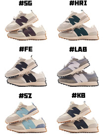 Novo Equilíbrio NB 327 Larga Versão Crianças Casual Retro Sapatos de Corrida-4081  