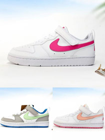 Nike NK Court Borough GS sapatos de tênis para crianças low-top-4101  