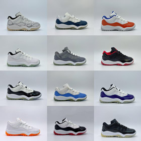 Jordan Air Jordan 11 Retro baixa UNC sapatos de basquete para crianças-4114  