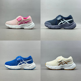 Asics anti-colisão Cap Toe leve macio só baixa-top crianças sapatos de corrida-4119  