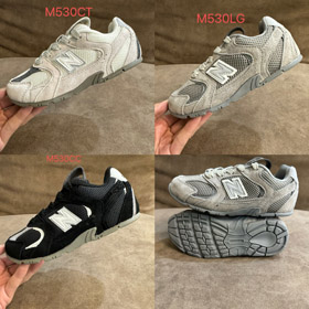 New Balance x MIU MIU NB 530 SL suede e malha low-top crianças sapatos-4141  