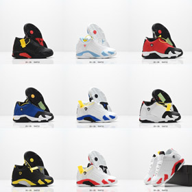 Jordan Air Jordan 14 Candy Cane meia-top crianças sapatos de basquete retro-4154  