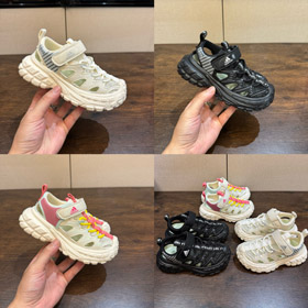 Sandálias de praia de pé aberto Adidas low-top soft-sole para crianças-4182  