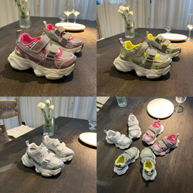 Balenciaga crianças esportes correndo sandálias de velcro-4213  