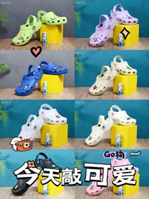 Crocs Clássico obstruído elegante simples crianças buraco sapatos-4227  