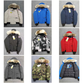 Canadá ganso Chilliwack série aviador com capuz para baixo jaqueta-4263  