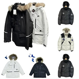 New Balance bordado esportes zíper com capuz meio comprimento roupa de trabalho para baixo jaqueta-4264  