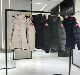 Canada Goose Wyndham série dois lados grande bolso com capucho impermeável vento aquecido para baixo jaqueta -4284  