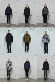 Canada Goose expedição série colar de pele médio comprimento com capuz Parka para baixo jaqueta-4298  