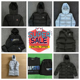 Trapstar longo e curto para baixo coleção de jaqueta-4304  