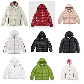 Moncler Montbeliard série com capuz quente curto zíper para baixo jaqueta-4306  