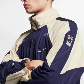 Cav vazio x Nike conjunto stand colar zíper jaqueta-4335  