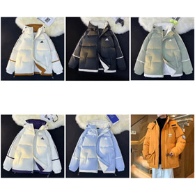 Adidas com capuz quente e confortável casual down jacket-4354  