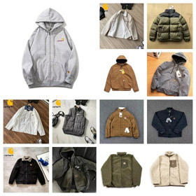 Carhartt velho suéter com capuz jaqueta com capuz colete algodão para baixo jaqueta-4383  