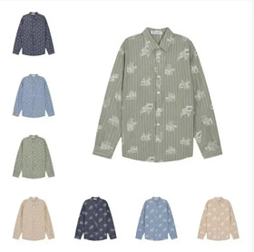 Dior botão para baixo camisa de manga longa-4424  