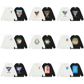 Casablanca novo impresso algodão solto suéter-4426  