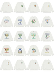 BLANCA PAR AVION Nova moda algodão suéter-4484  