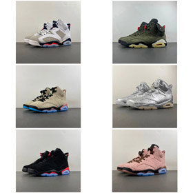 Jordan Air Jordan 6 Retro Tinker alta-top vintage basquete sapatos-5107  