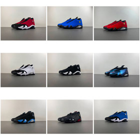 Jordan Air Jordan 14 Retro Clássico Mid-Top Retro Basquetebol Sapatos-5111  