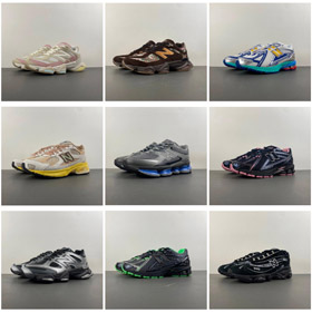 New Balance NB x atmos rosa durável e leve calçados atléticos casuais-5116  