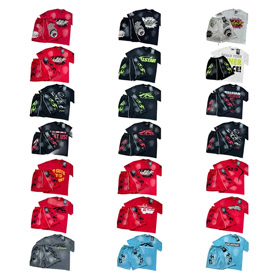 Hellstar impresso solto camisa de manga curta e shorts set-5185  