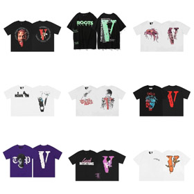 VLONE camiseta de manga curta pescoço tripulação com letra print-5192  
