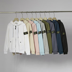 Suéter com capuz Zip-Up da ilha da pedra-5239  