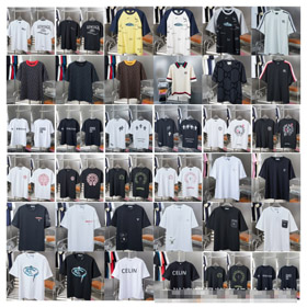 Balenciaga Givenchy Gucci Nova Coleção Loose Fit versátil camiseta de manga curta-5330  