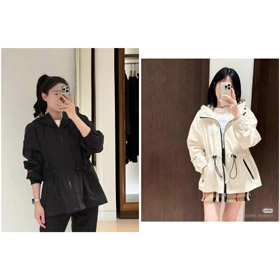 Burberry nova jaqueta de proteção solar leve cordão-5360  