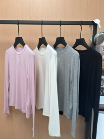 Chanel nova chegada: top pescoço tripulação com impressão de letra em contraste na frente e atrás-5369  