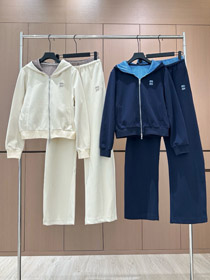 Miu Miu novo capuz zip-up tracksuit-5379  