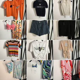 Prada Dior Chanel camiseta de manga curta e calças set-5393  