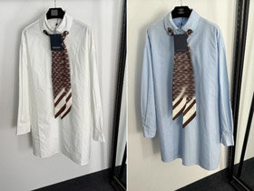 Louis Vuitton (LV) nova coleção monograma logotipo gravata colar camisa vestido-5411  