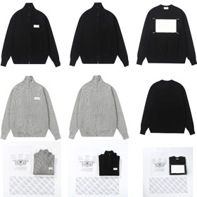 Maison Margiela loose-fit cardigan de lã de malha suéter jaqueta-5427  