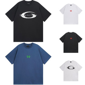 Balenciaga novo loose-fit lavado e afligido manga curta T-shirt-5430  