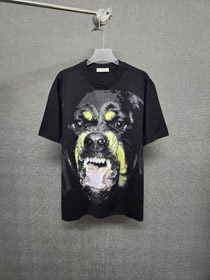 Givenchy impresso casual manga curta solto encaixe camiseta-5454  