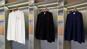 Camisa polo Burberry feita de algodão pique respirável-5467  