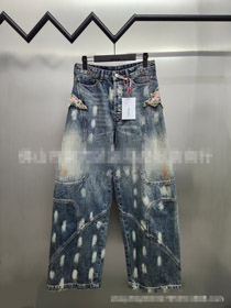 Acne Studios 1996 Borboleta bordado lavado Jeans-5480  