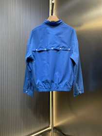 Miu Miu carta bordado azul casual camisa jaqueta-5485  