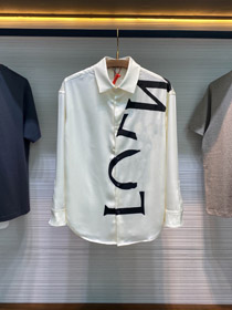 Loewe nova camisa com grande letra logotipo no peito-5486  