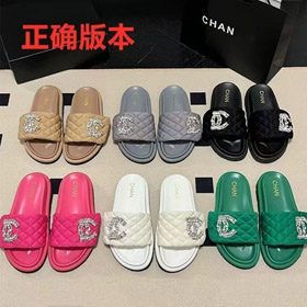 Chanel novo redondo-dedo do pé cruz-correia sandálias planas-5219  