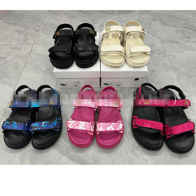 Dior nova cintura velcro plataforma cunha sandálias-5226  