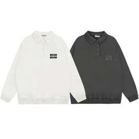 Miu Miu bordado colarinho suéter-5503  