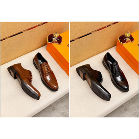 Hermès novo clássico de couro de bezerro lace-up sapatos de negócios-5507  