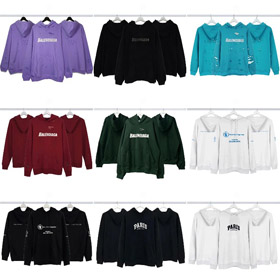 Balenciaga camiseta com capuz de manga longa-5523  