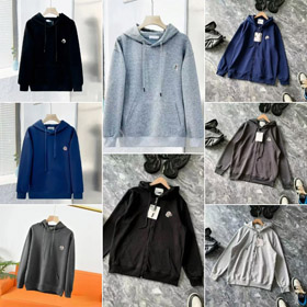 Moncler com capuz zip-up manga longa suéter-5526  