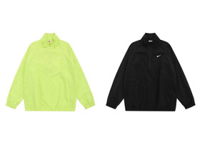Stussy x Nike Colaboração Half-Zip jaqueta de proteção solar-5535  