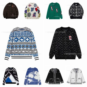 Louis Vuitton LV Novo Intarsia Jacquard tricô suéter-5544  